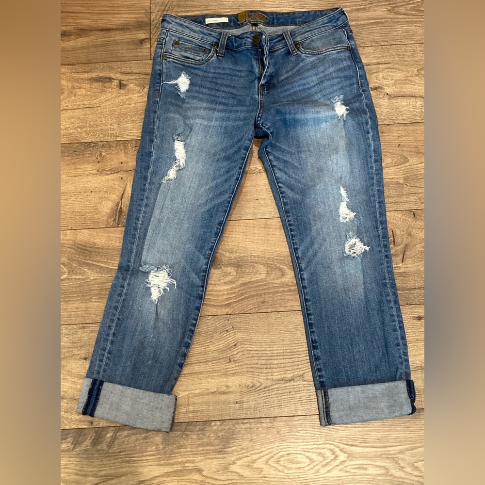 KUT from the KLOTH Katy Distressed Boyfriend Denim